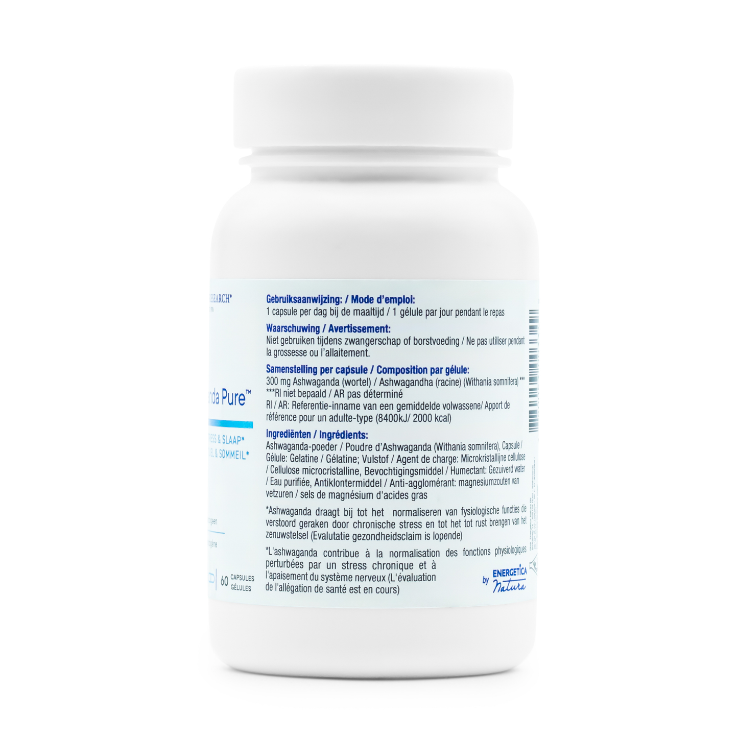 Ashwaganda Pure | Ashwagandha Wortel | 60 capsules
