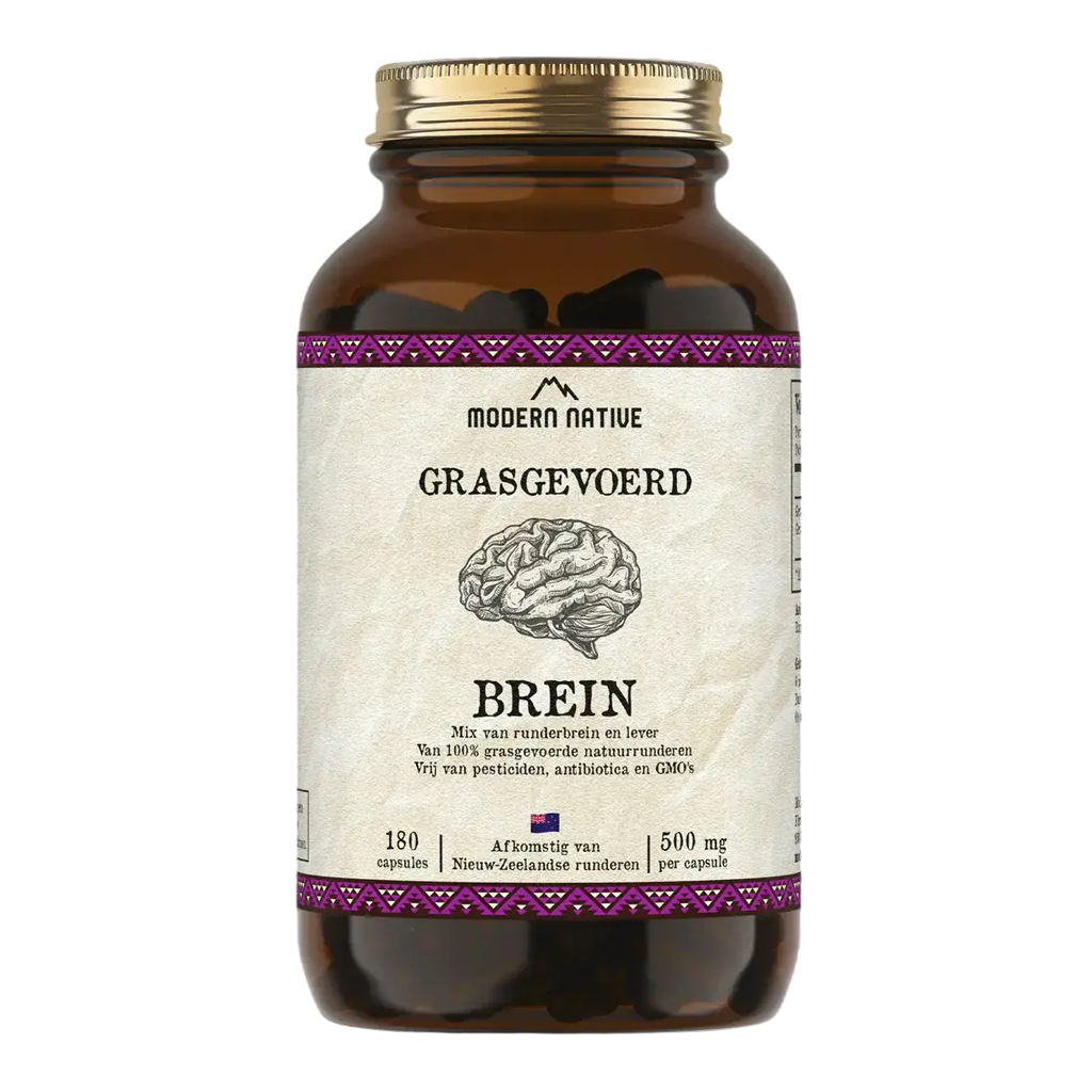 Grasgevoerd Brein | Runderbrein en lever | 180 capsules