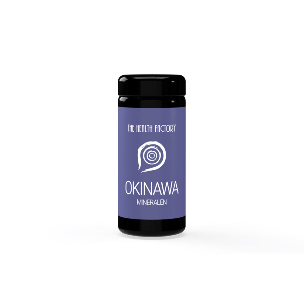 • Okinawa The Health Factory mineraalpoeder 100 gram pot
• sangokoraal calcium magnesium mineraalcomplex Okinawa poeder
• The Health Factory mineraalsupplement Okinawa poeder verpakking
• natuurlijk mineraalpoeder calcium magnesium Okinawa 100g pot