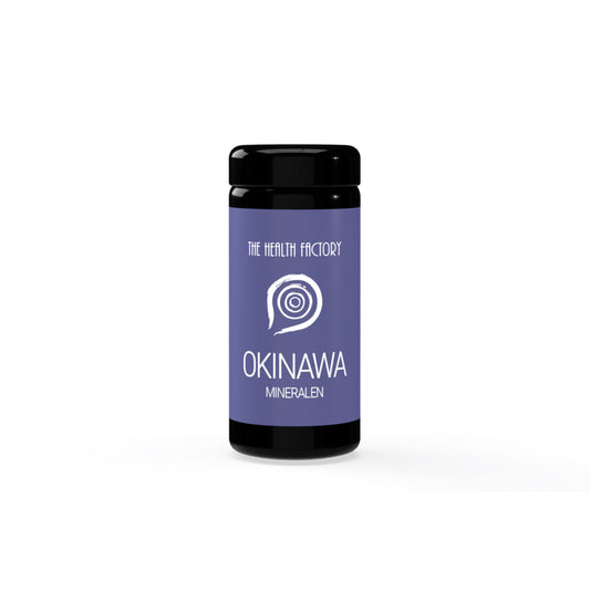 • Okinawa The Health Factory mineraalpoeder 100 gram pot
• sangokoraal calcium magnesium mineraalcomplex Okinawa poeder
• The Health Factory mineraalsupplement Okinawa poeder verpakking
• natuurlijk mineraalpoeder calcium magnesium Okinawa 100g pot