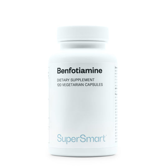 •	Benfotiamine SuperSmart capsules pot 120 stuks 
•	vitamine B1 benfotiamine supplement capsules pot 
•	SuperSmart Benfotiamine vitamine B1 plantaardige capsules pot 
•	B1 benfotiamine 80 mg capsules pot 120 stuks