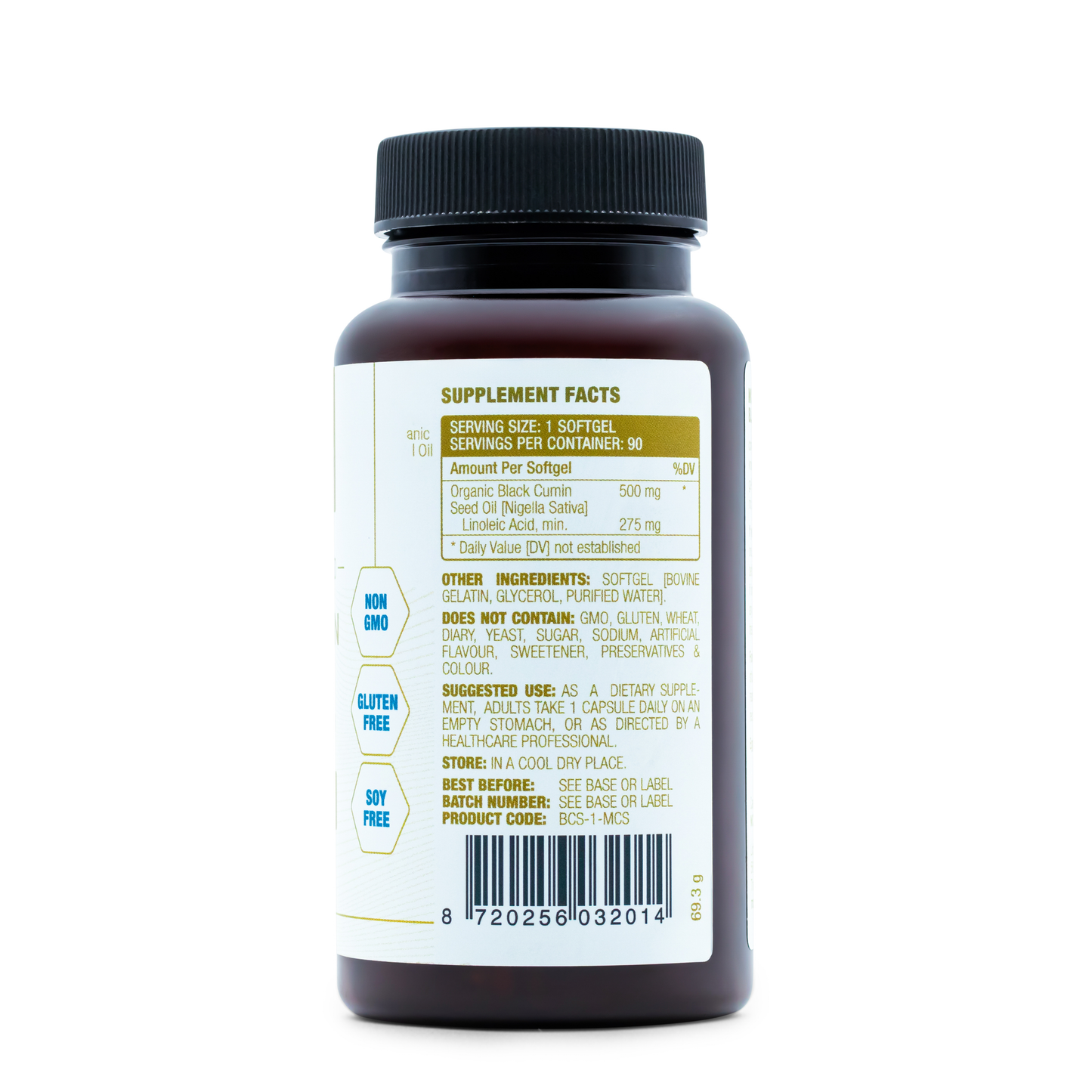 Black Cumin Seed Oil | Zwarte Komijnzaadolie | 90 softgels