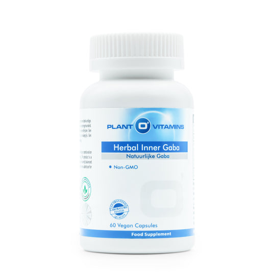 • Herbal Inner GABA Plant O’Vitamins capsules pot 60 stuks
• GABA L-theanine supplement Plant O’Vitamins capsules pot
• natuurlijke GABA passiebloem cordyceps capsules Herbal Inner pot
• Plant O’Vitamins GABA supplement capsules vegan pot
