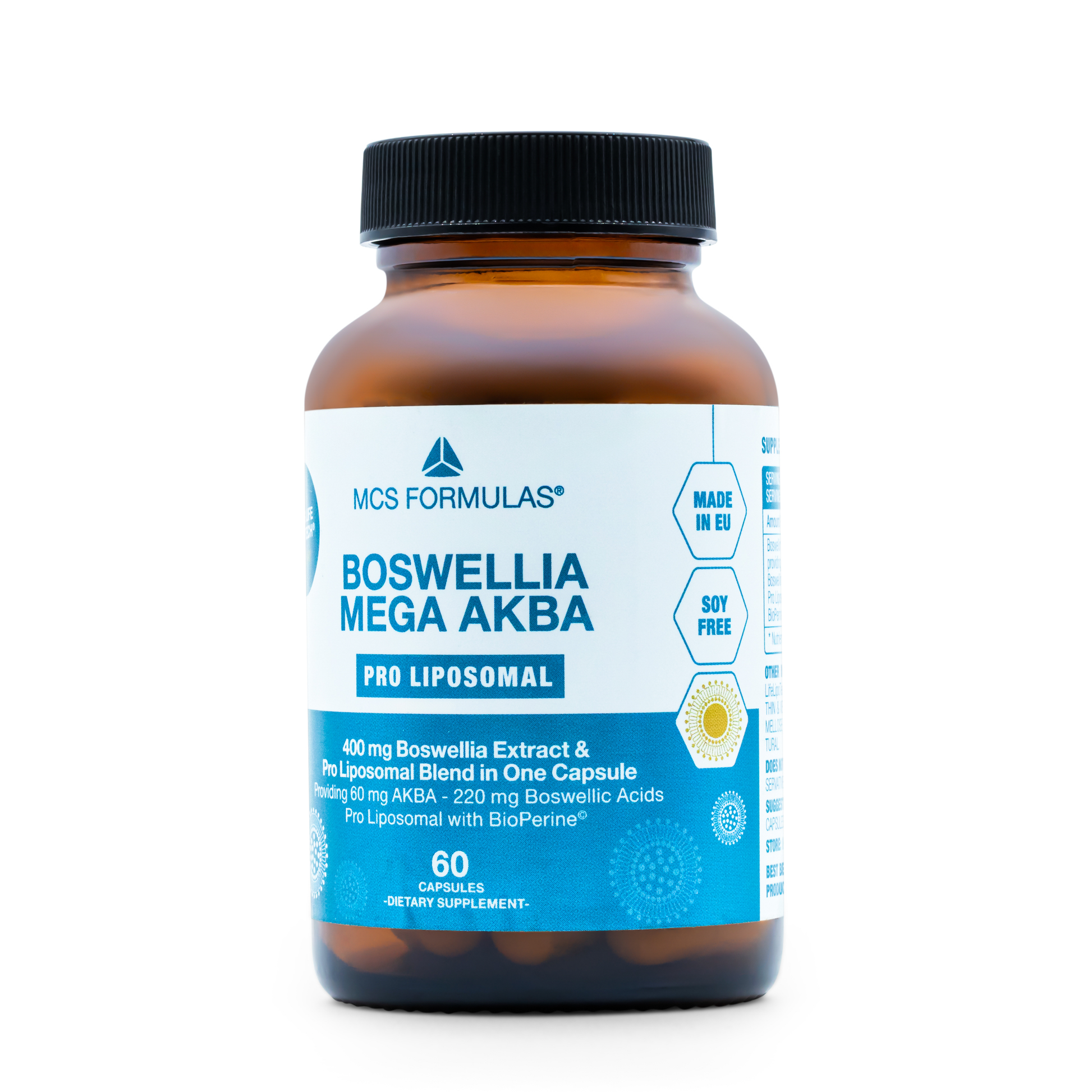 •	Boswellia Mega AKBA Liposomaal MCS Formulas capsules pot 60 stuks 
•	boswellia serrata AKBA supplement liposomale capsules pot 
•	MCS Formulas Boswellia Mega AKBA plantaardige capsules pot 
•	boswellia serrata extract 200 mg capsules pot 60 stuks