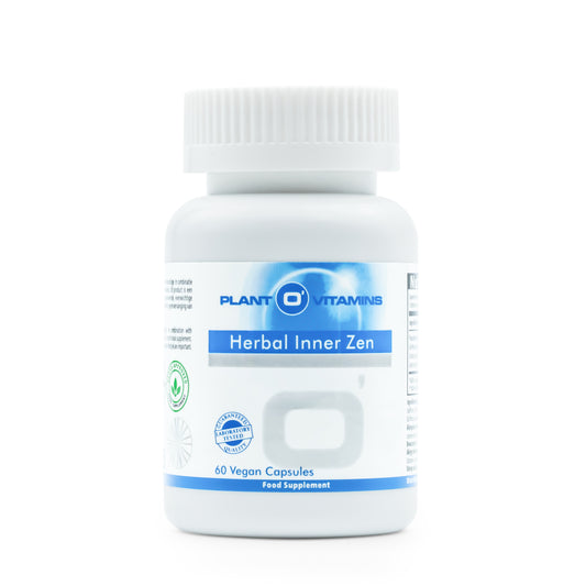 • Herbal Inner Zen Plant O’Vitamins capsules pot 60 stuks
• kruiden supplement griffonia saffraan Lion’s Mane capsules Plant O’Vitamins
• passiebloem 5-HTP supplement Herbal Inner Zen vegan capsules pot
• Plant O’Vitamins Zen formule kruiden capsules ontspanning supplement pot