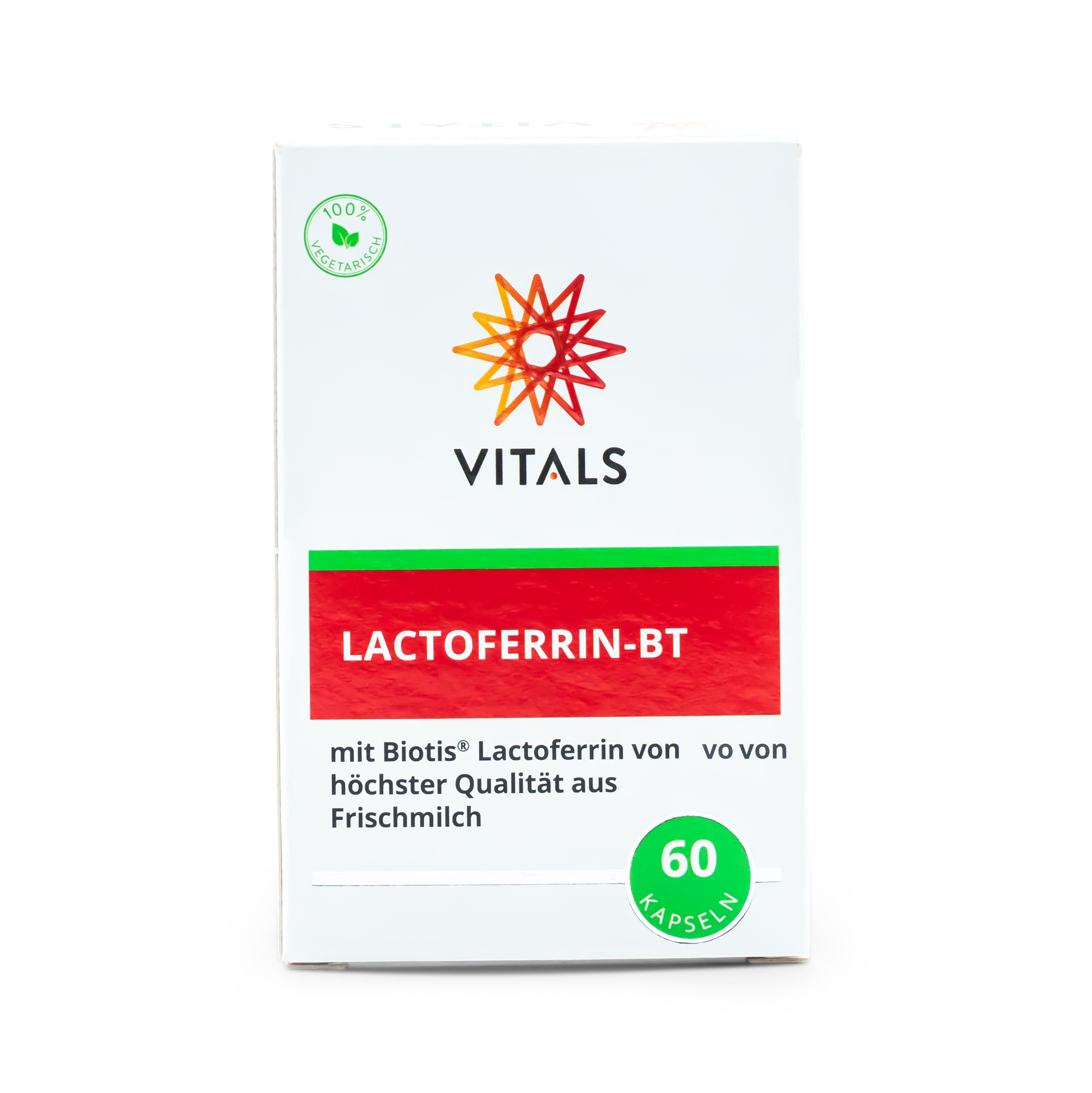 • Lactoferrine-BT Vitals Biotis lactoferrine capsules pot 60 stuks
• Vitals lactoferrine supplement Biotis capsules maagzuurresistent
• lactoferrine uit koemelk capsules Vitals pot voedingssupplement
• FrieslandCampina Biotis lactoferrine Vitals supplement capsules