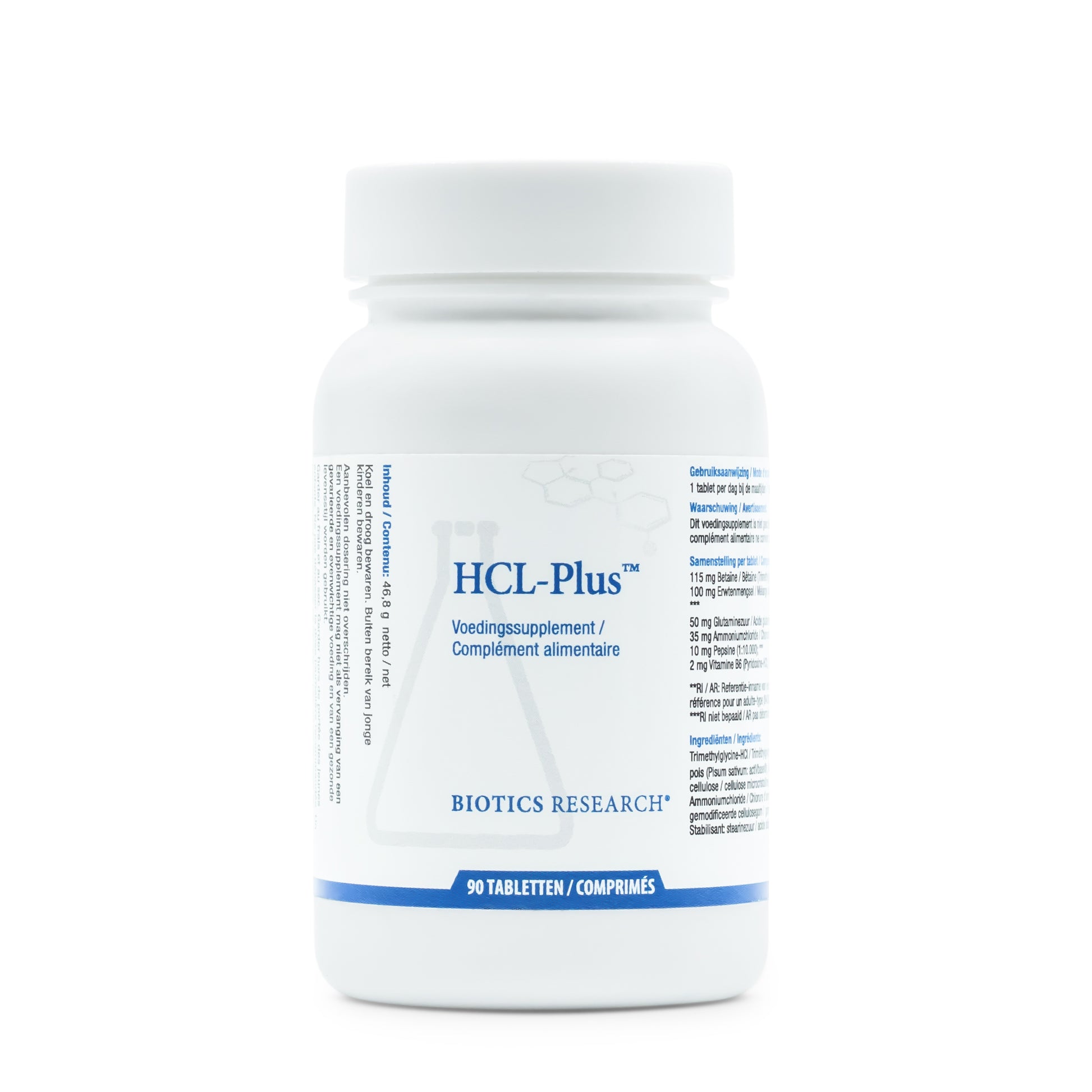 • HCL-Plus Exendo Epigenomics tabletten pot 90 stuks
• betaïne HCl pepsine enzymen supplement Exendo HCL-Plus tabletten pot
• spijsverteringsenzymen HCL supplement tabletten Exendo pot
• Exendo HCL-Plus Betaine HCl enzymen tabletten pot