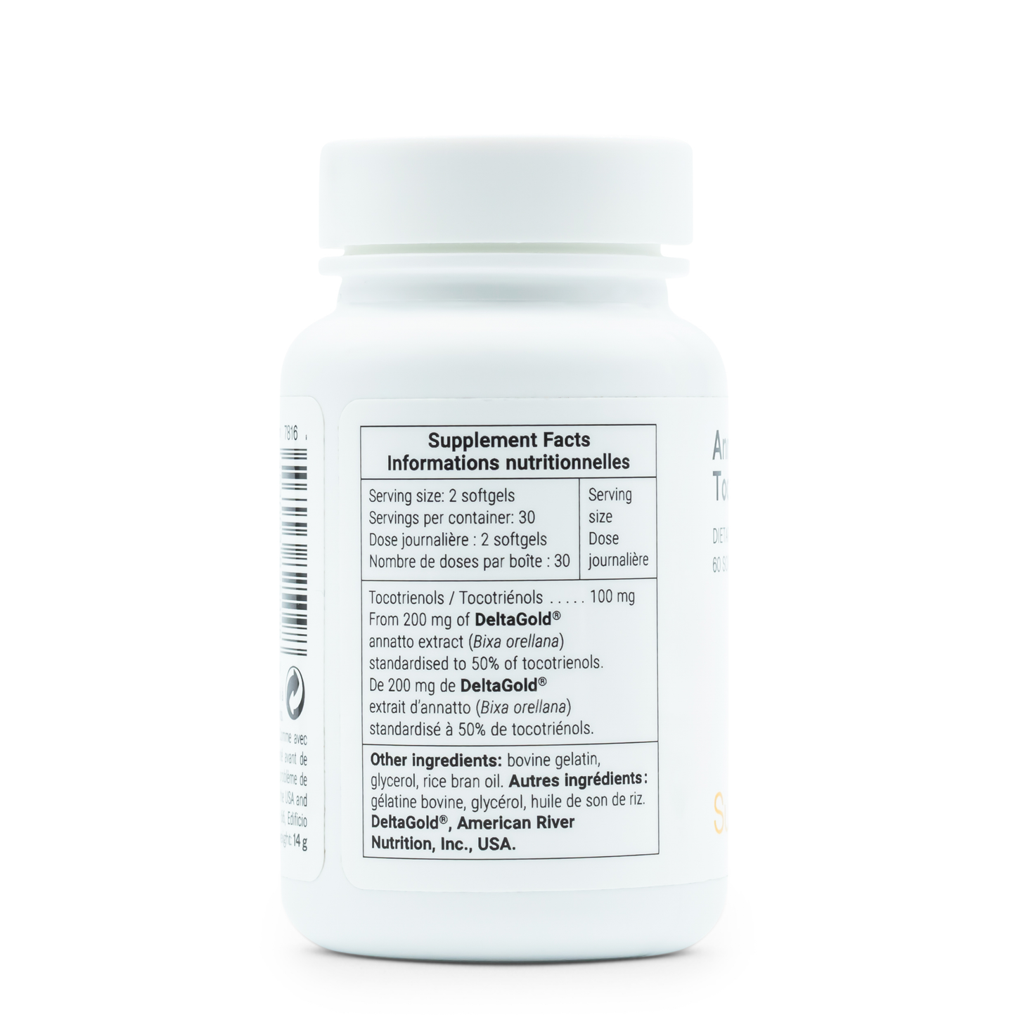 Annatto Tocotrienols | Vitamine E Complex | 60 softgels