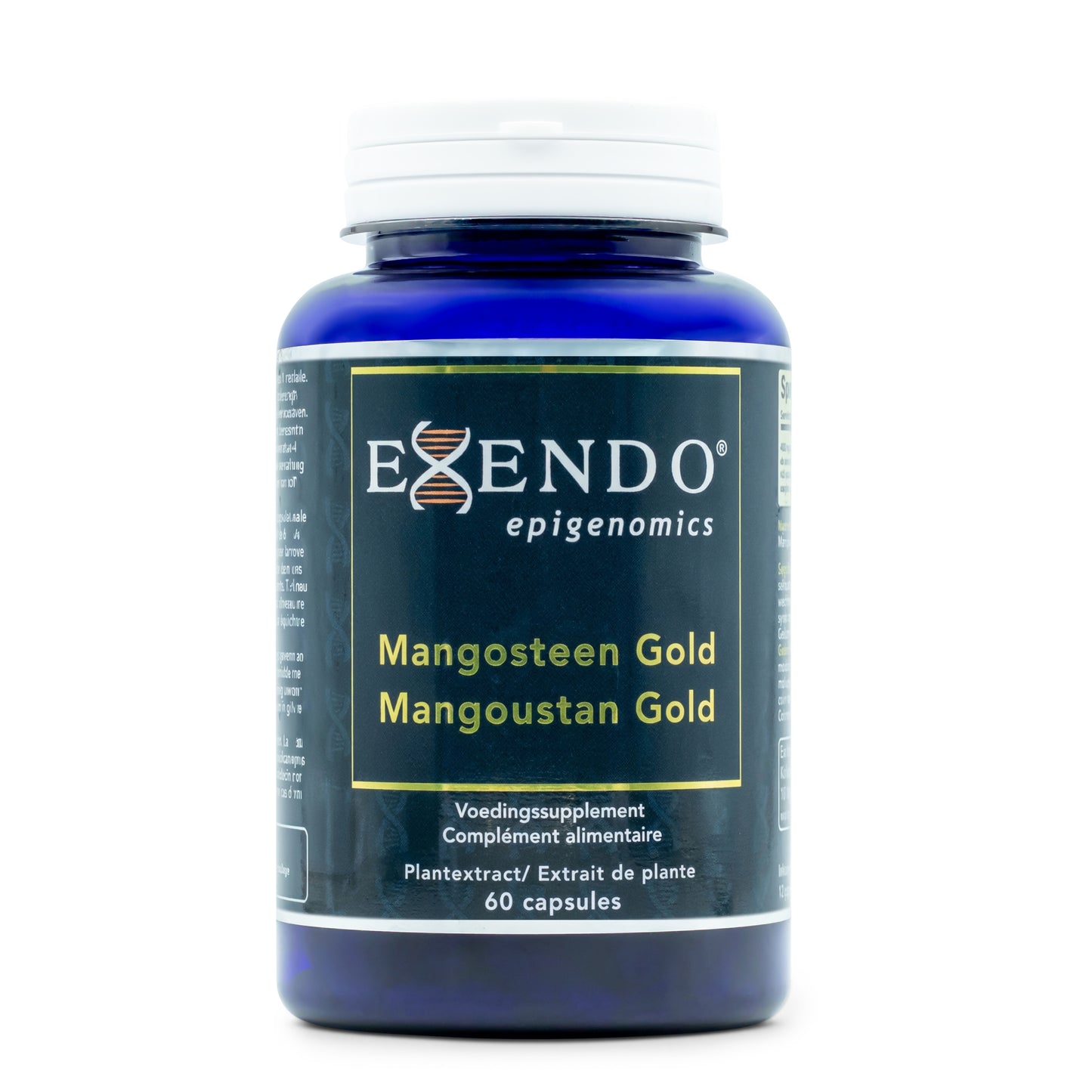• Mangosteen Gold capsules Exendo Epigenomics 120 stuks
• mangosteen extract 40 procent alfa mangostines capsules
• garcinia mangostana supplement capsules Exendo
• Exendo mangosteen gold plantaardig extract capsules
