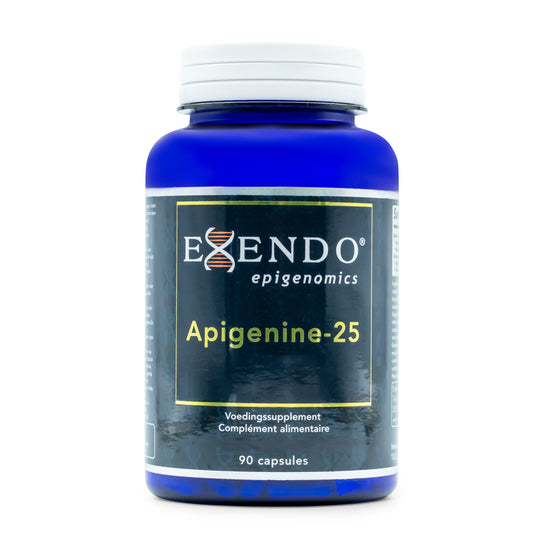 •	Apigenine-25 Exendo Epigenomics capsules pot 90 stuks 
•	selderij extract apigenine 25 mg capsules pot 
•	Exendo Epigenomics Apigenine-25 plantaardige capsules pot 
•	apigenine 25 mg supplement capsules pot 90 stuks