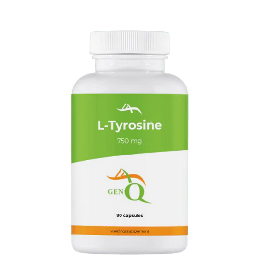 • L-Tyrosine Gen Q capsules pot 90 stuks
• L-tyrosine aminozuur supplement Gen Q capsules
• tyrosine capsules voedingssupplement Gen Q pot
• Gen Q L-Tyrosine aminozuur capsules 90 stuks
