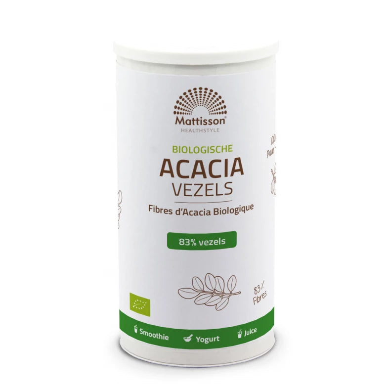 •	Biologische Acacia Vezels Mattisson poeder 200 gram 
•	acaciagom vezels biologisch poeder Mattisson verpakking 
•	Mattisson acacia vezels oplosbaar vezelpoeder 
•	biologische plantaardige vezels acacia poeder 200g